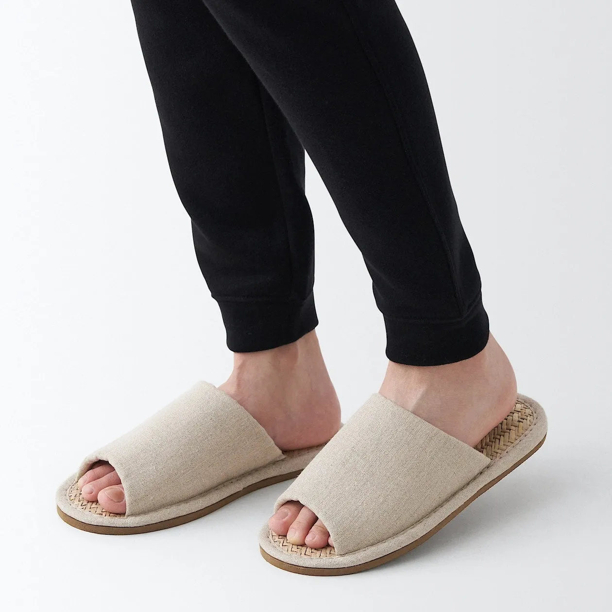 Malay Grass Open Toe Slippers