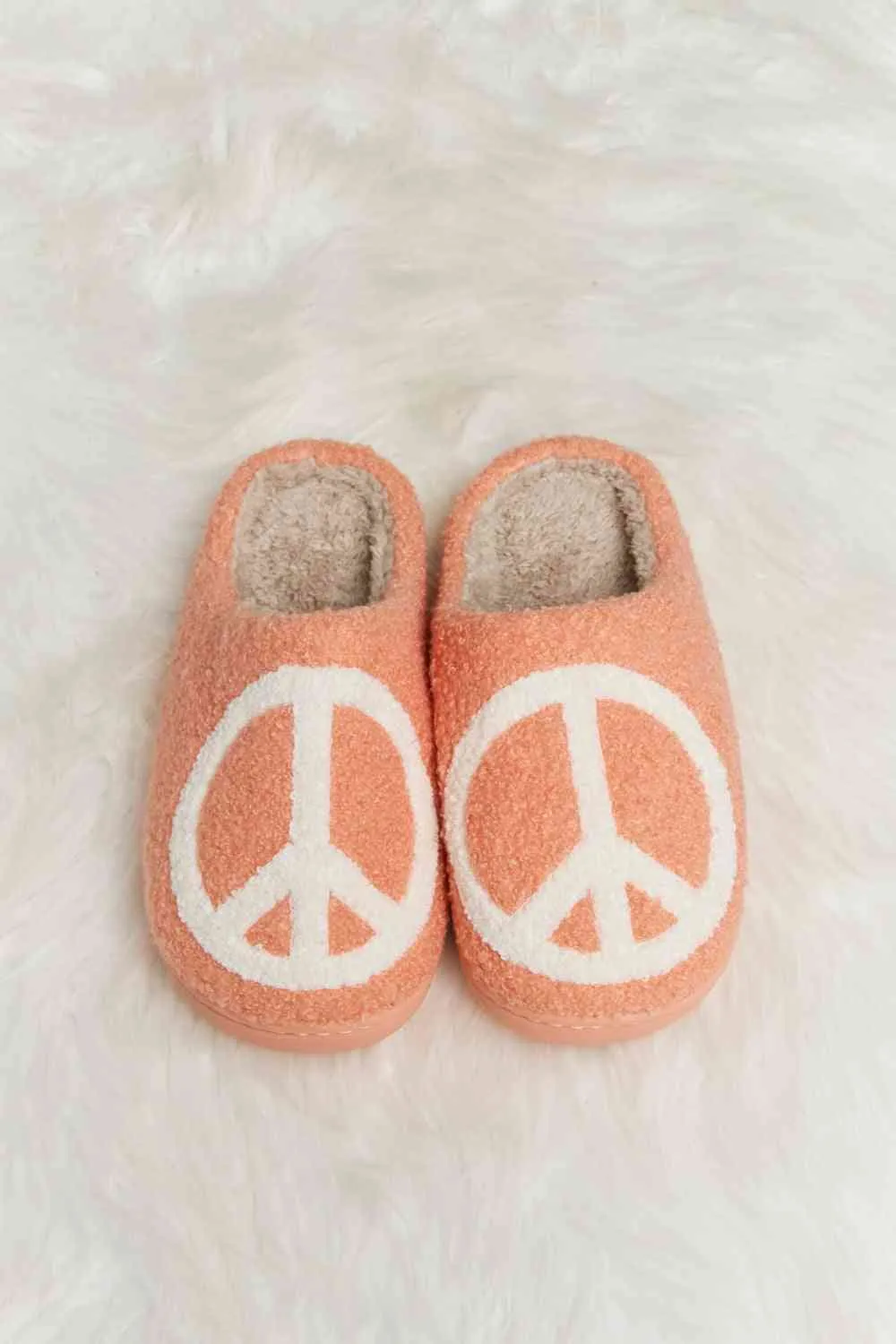 Melody Strawberry Printed Plush Slide Slippers