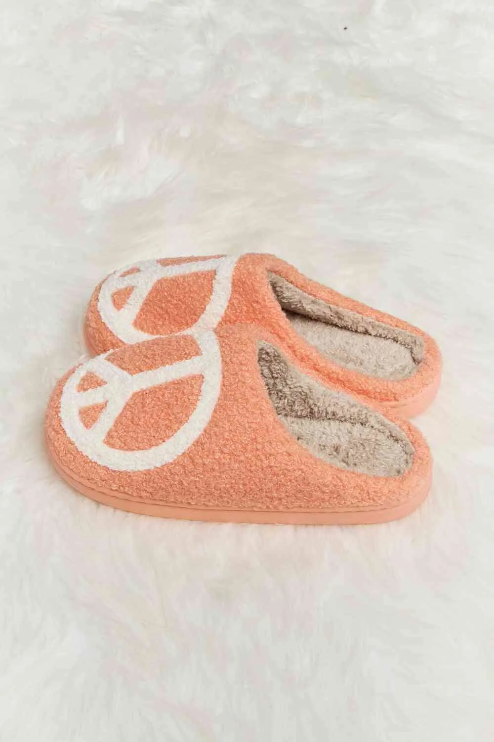 Melody Strawberry Printed Plush Slide Slippers