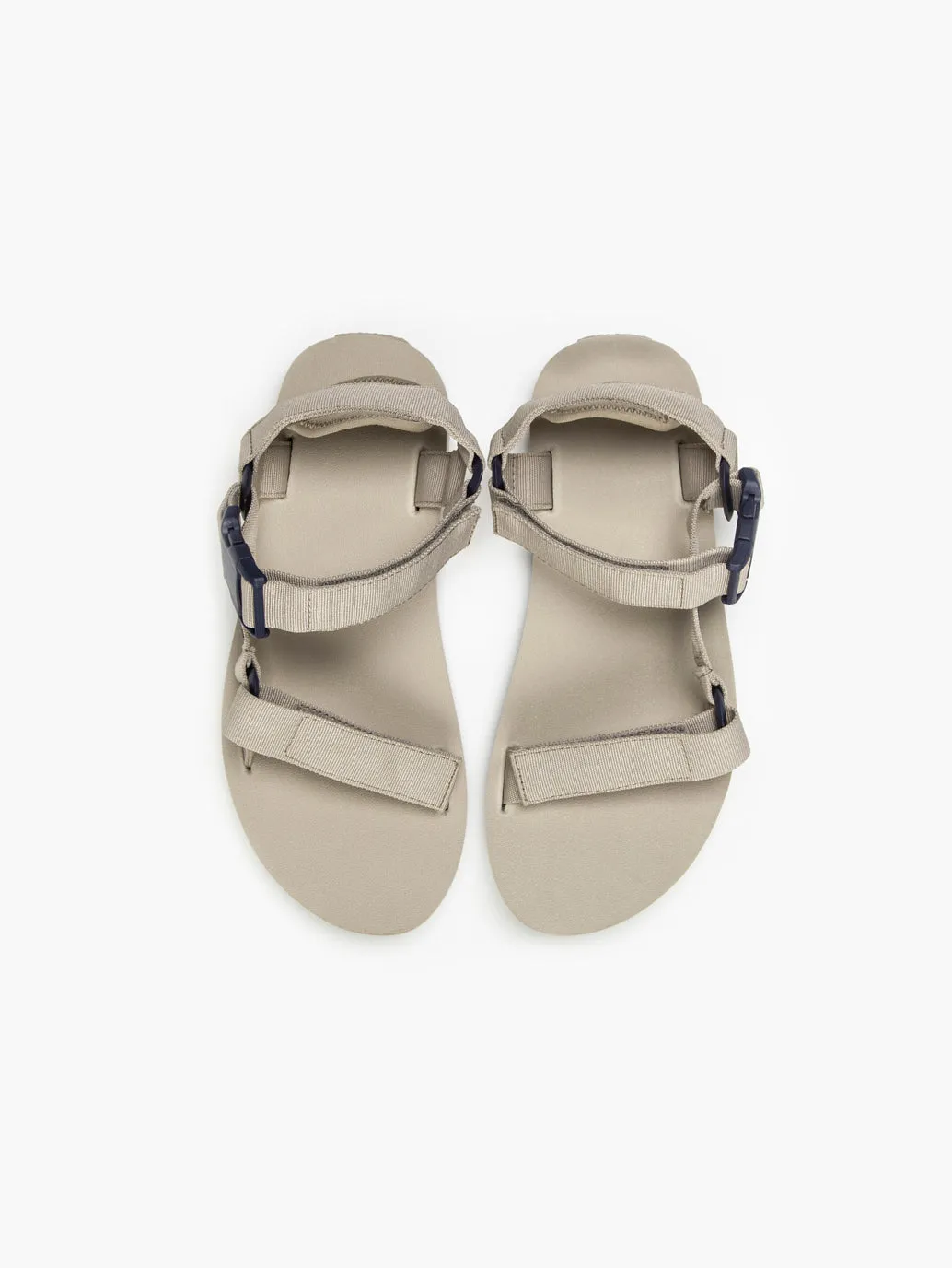 Men's Beige Solid Sandals