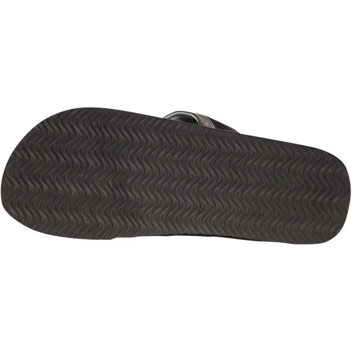 Mens Flip Flop Sandal Black/Grey2