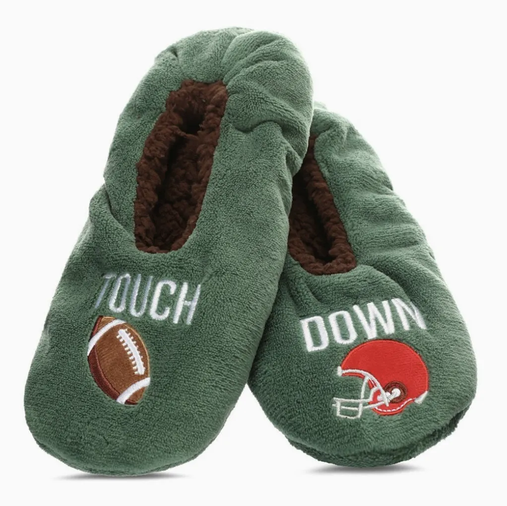 Men's Football Sherpa Lined Slipper -Medium/Large