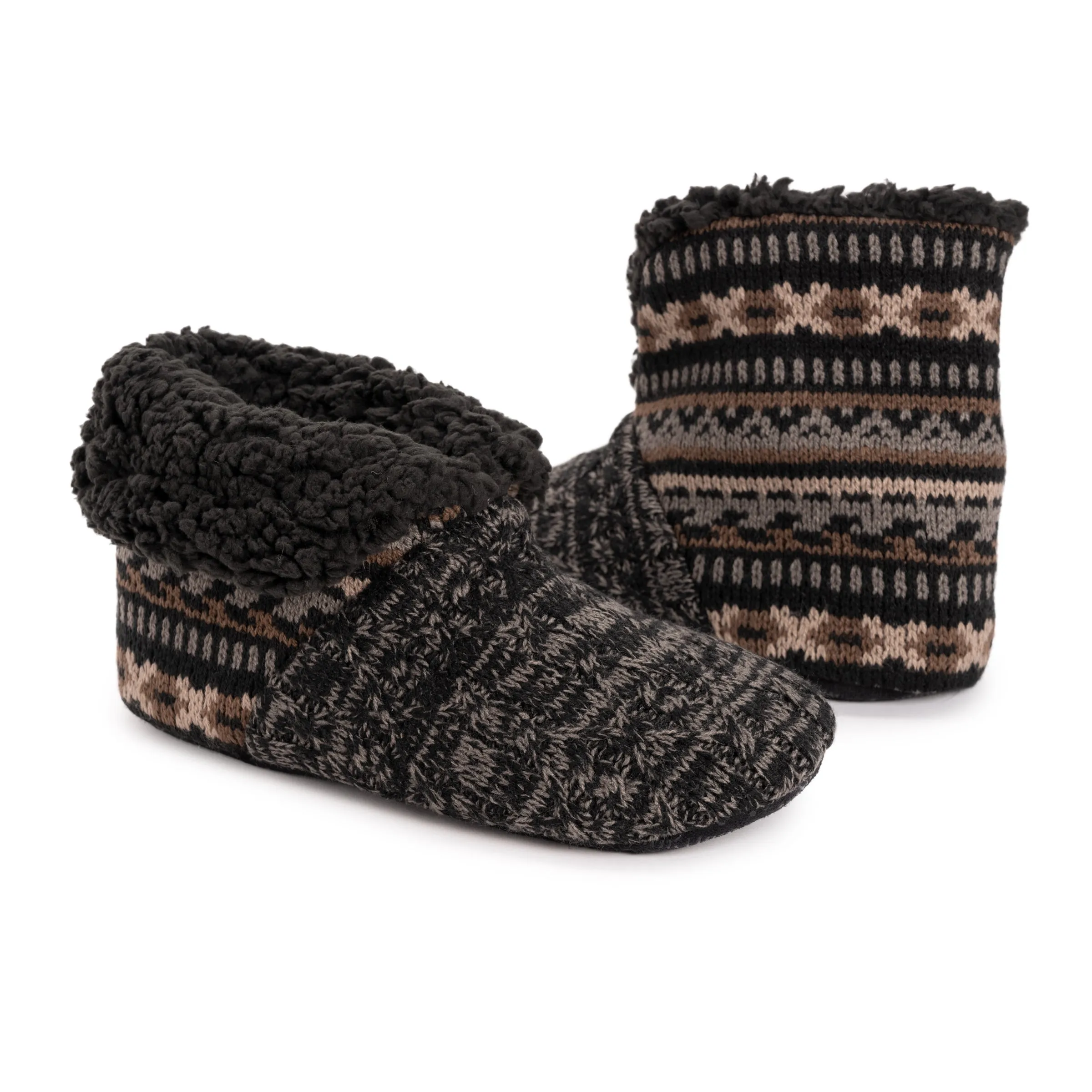 Men's Knit Slipper Booties