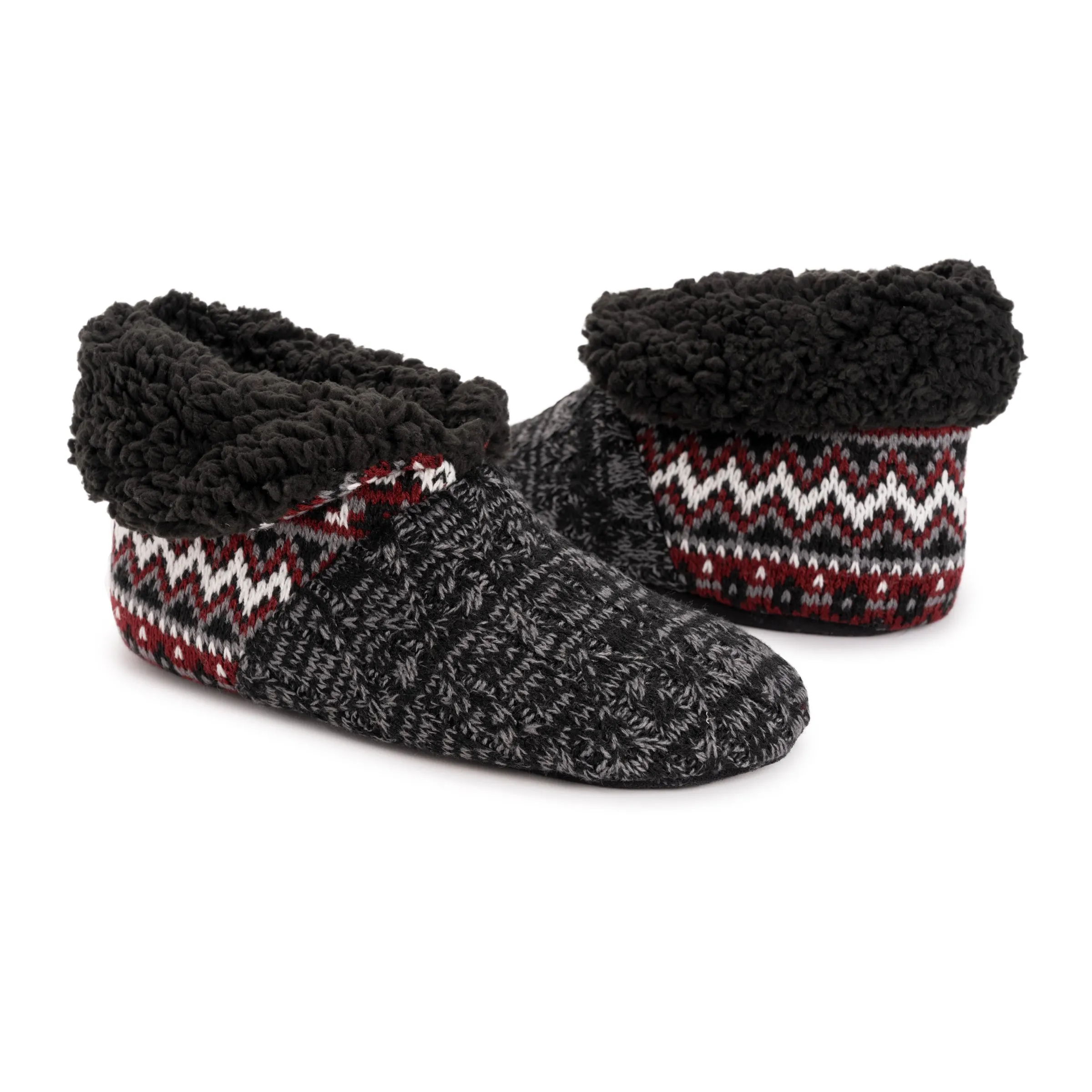 Men's Knit Slipper Booties