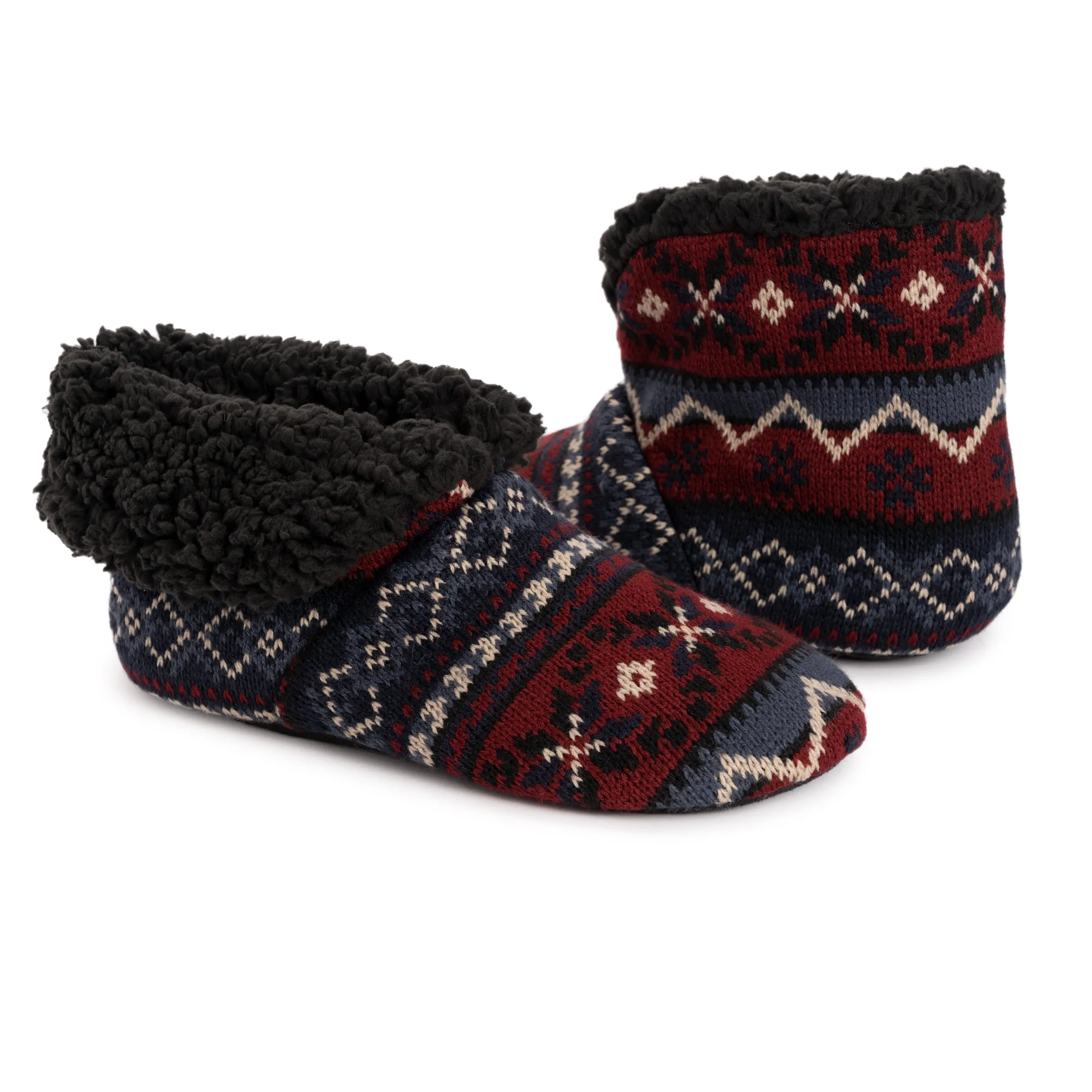 Men's Knit Slipper Booties