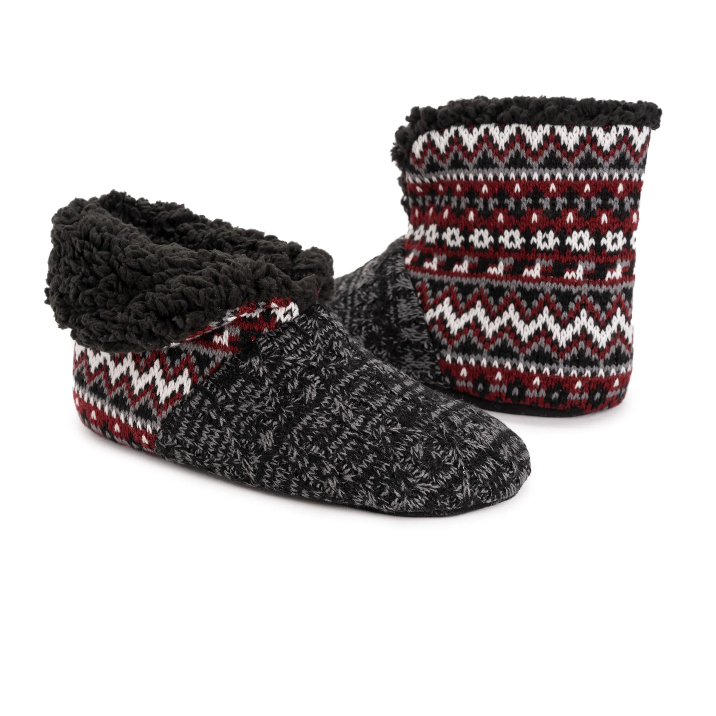 Men's Knit Slipper Booties