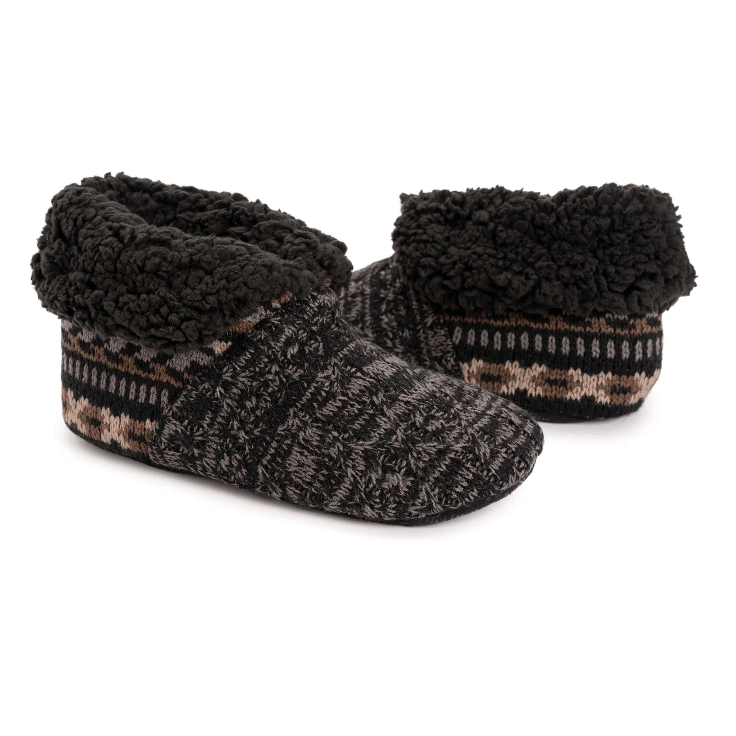 Men's Knit Slipper Booties