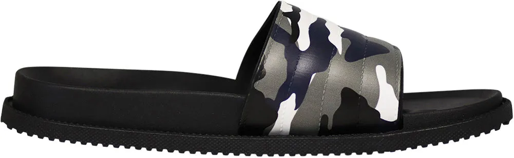 Men'S Slide Sandal Grey Camo