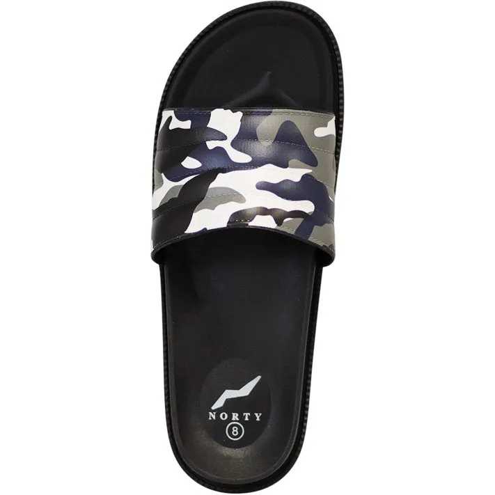 Men'S Slide Sandal Grey Camo