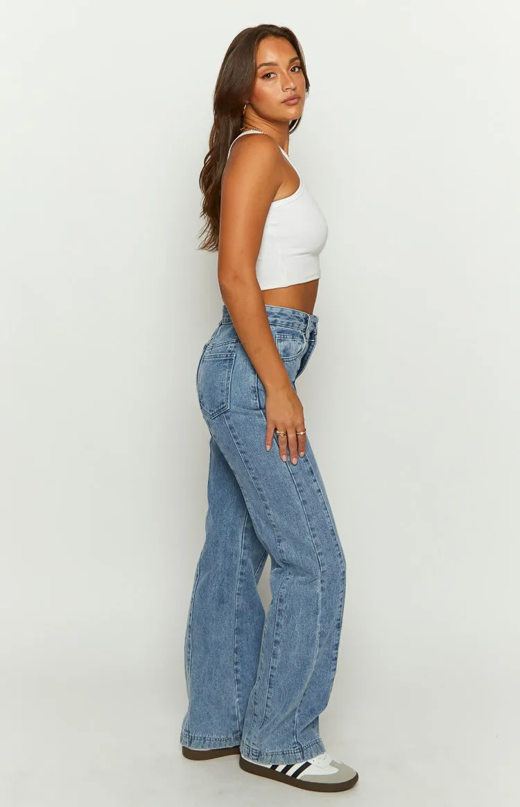 Monae Mid Wash Denim Jeans