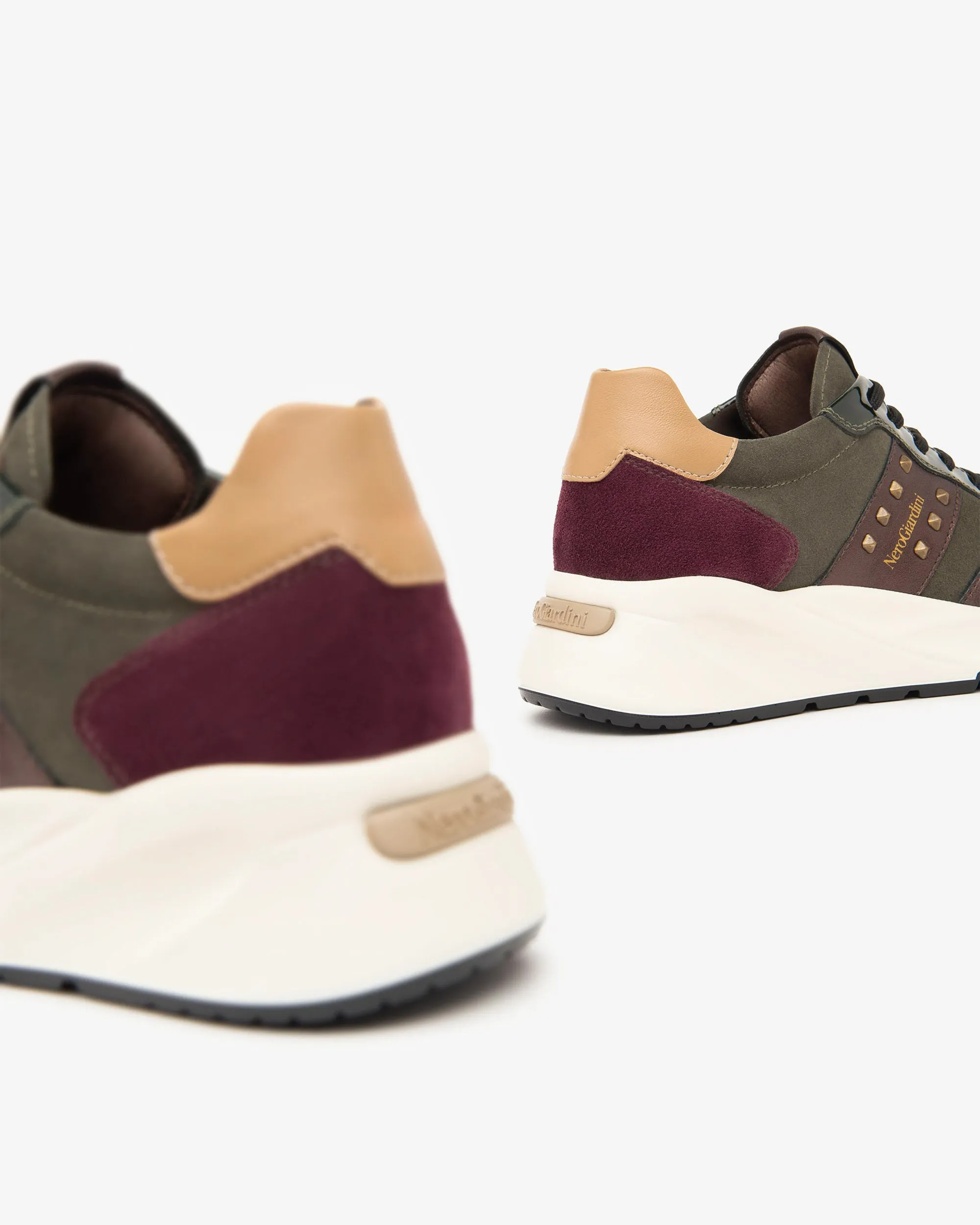 NeroGiardini Multicolour Suede & Leather Trainers