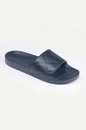 Pattern Slides - Navy Blue