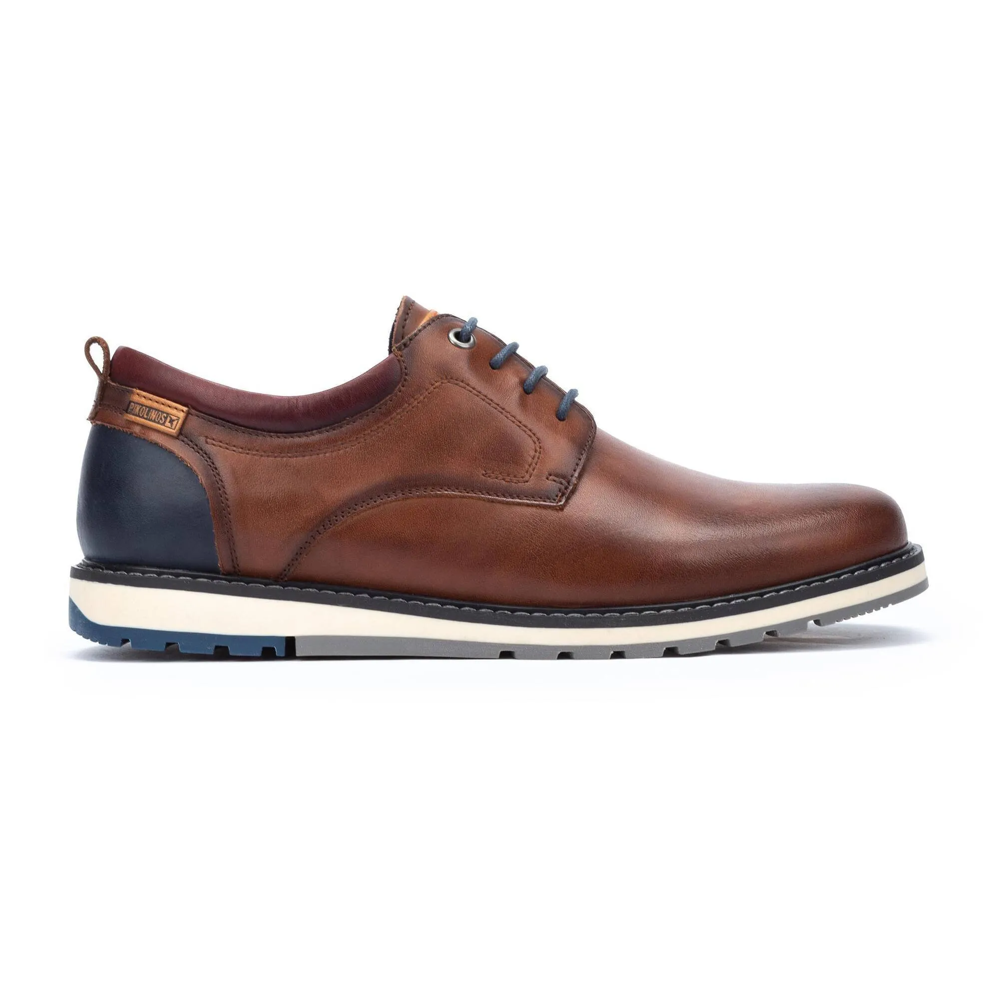 Pikolinos Berna M8J-4183 Mens Brown Leather Lace Up Shoes