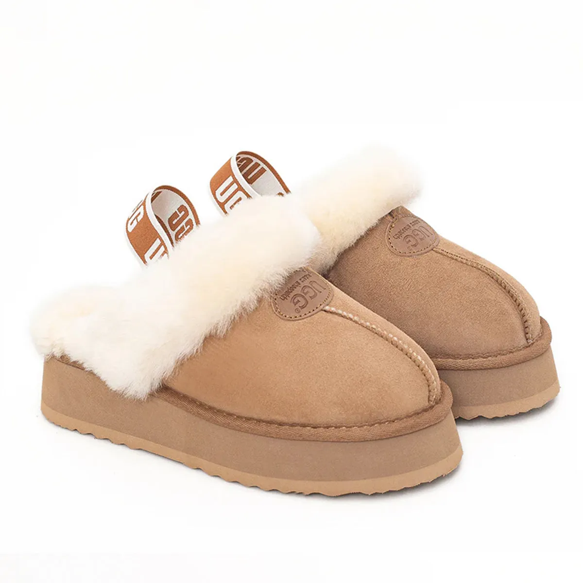 Platform Strap UGG Slippers