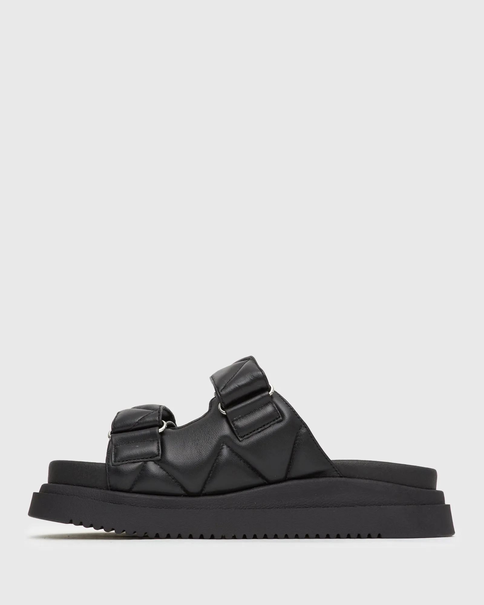 PRE-ORDER THEO Leather Flatform Slides