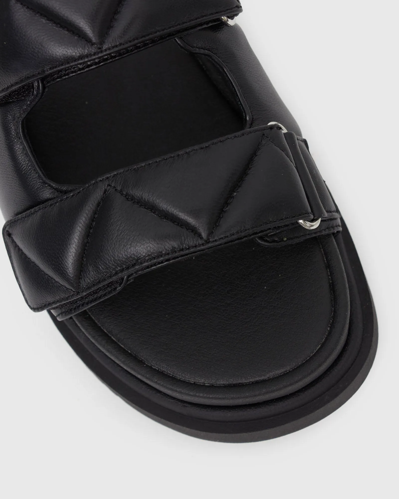 PRE-ORDER THEO Leather Flatform Slides