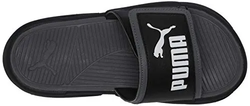 PUMA Royalcat Slide Sandal, Black-Castlerock White, 11 M US