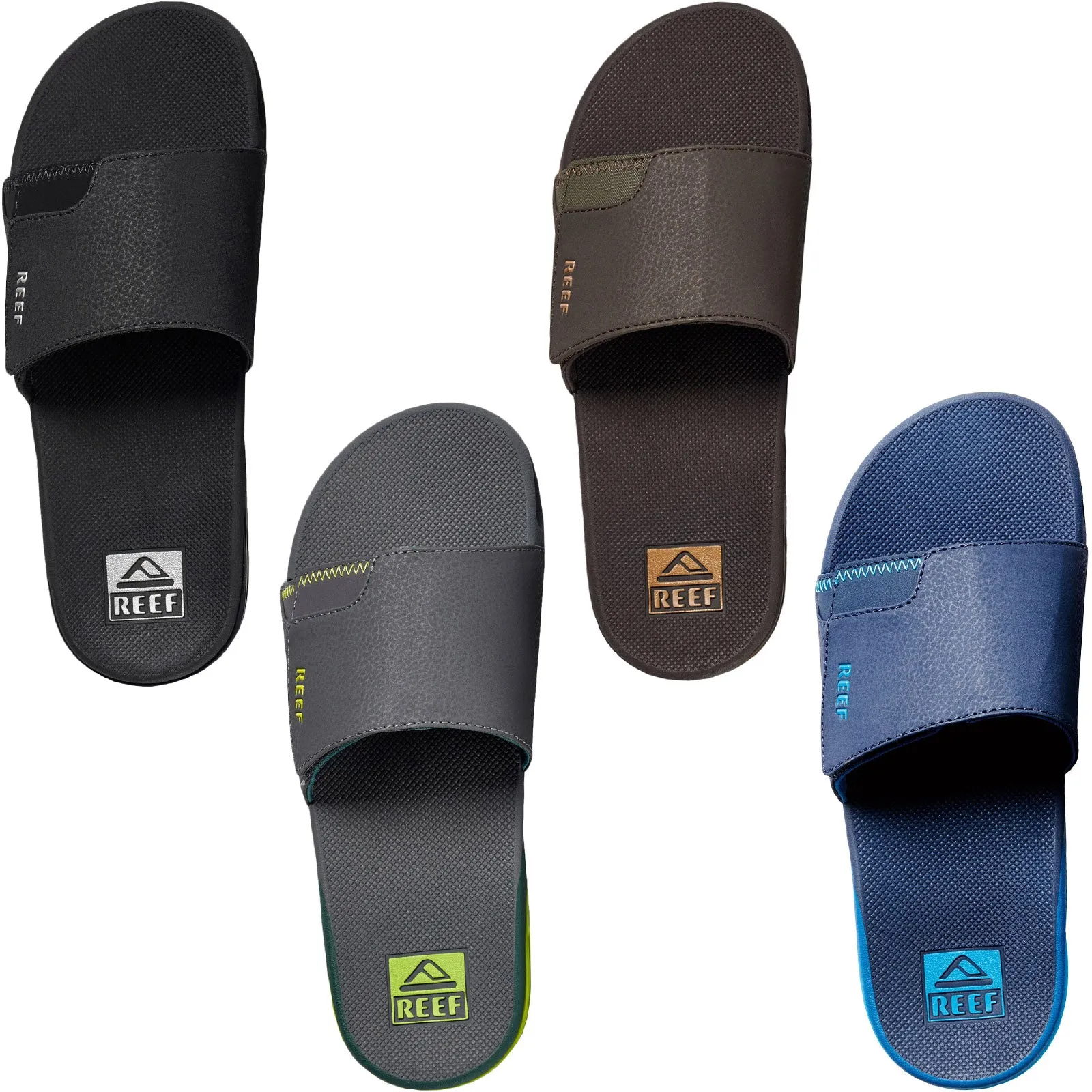 Reef Mens Fanning Cushioned Summer Sliders