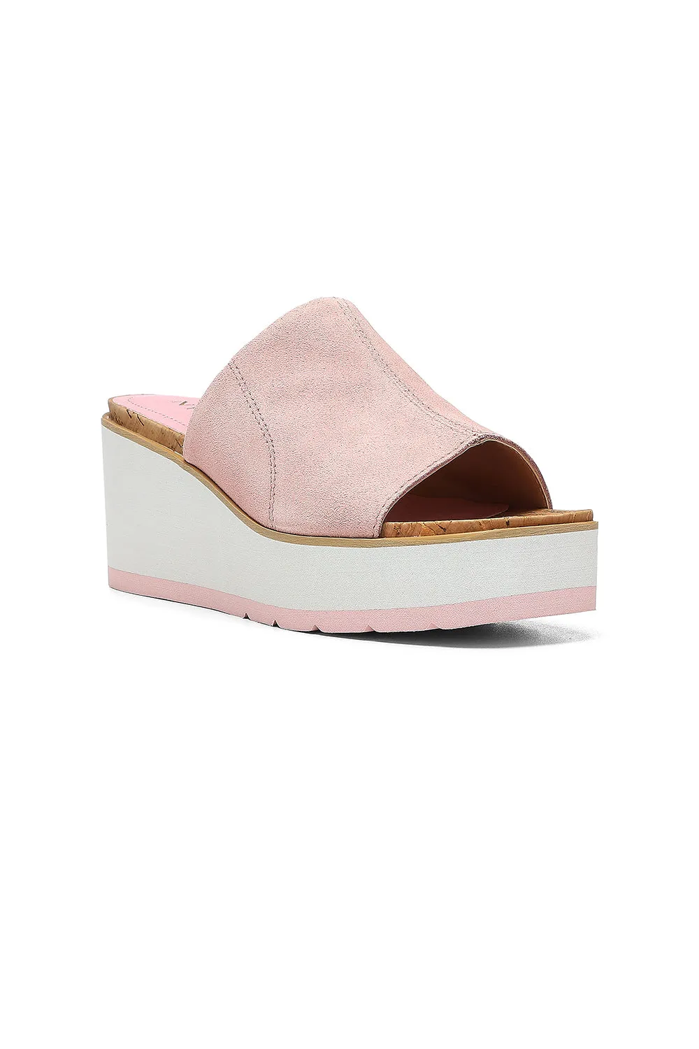 Rysa Wedge Sandals - Rose