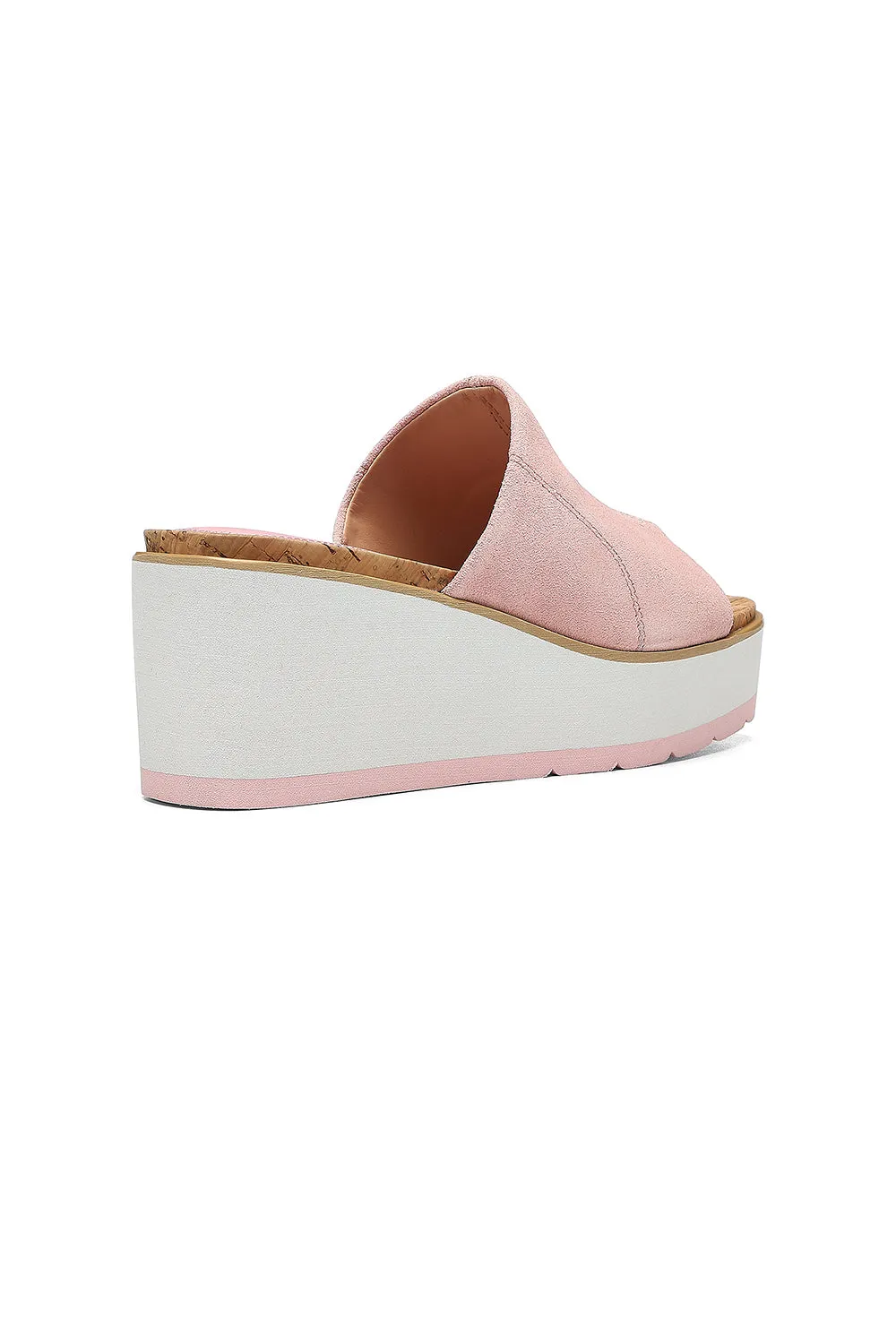 Rysa Wedge Sandals - Rose