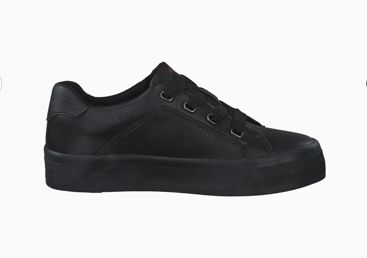 S Oliver 23614 -28 Black Lace Up Trainers