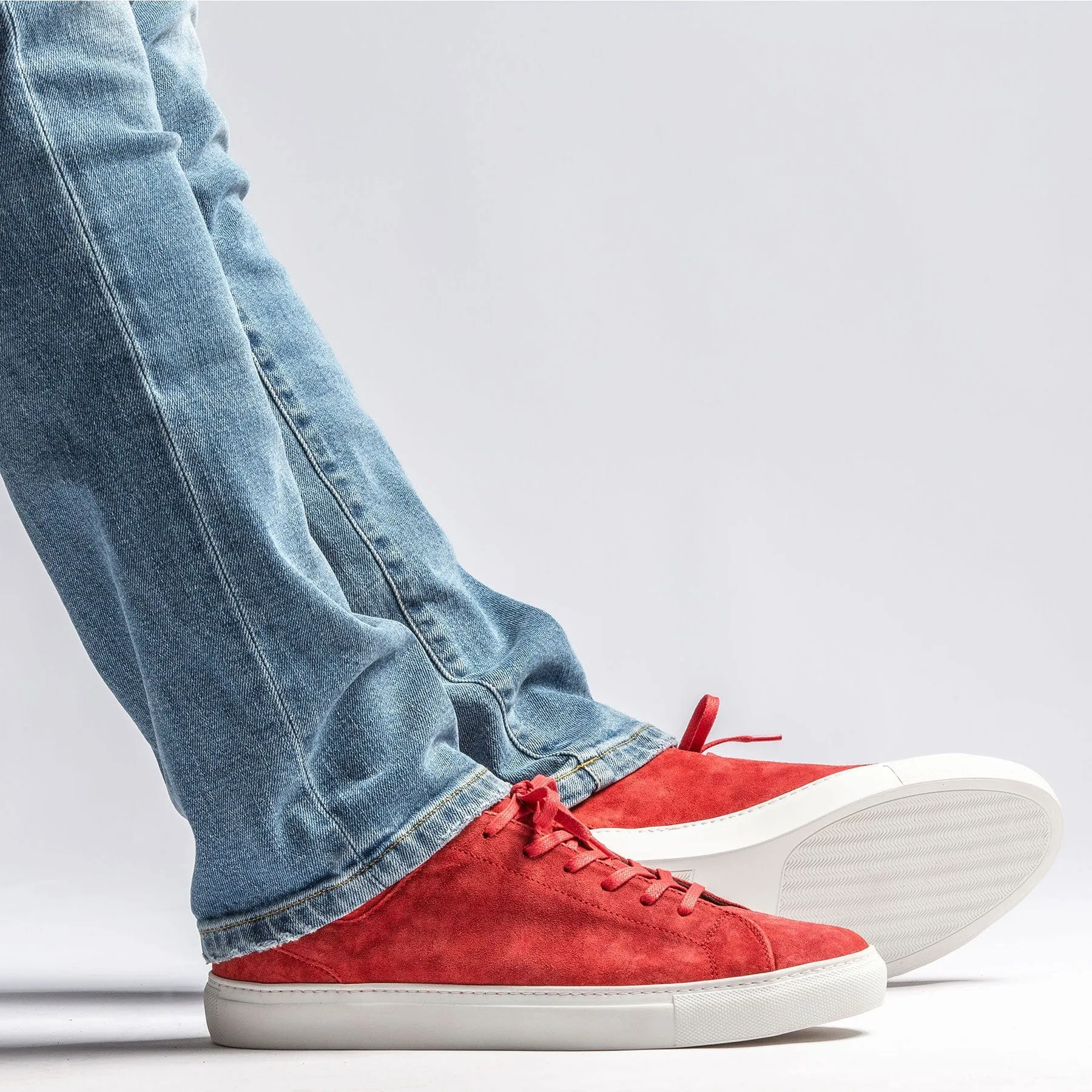 Salina Suede Sneaker Red