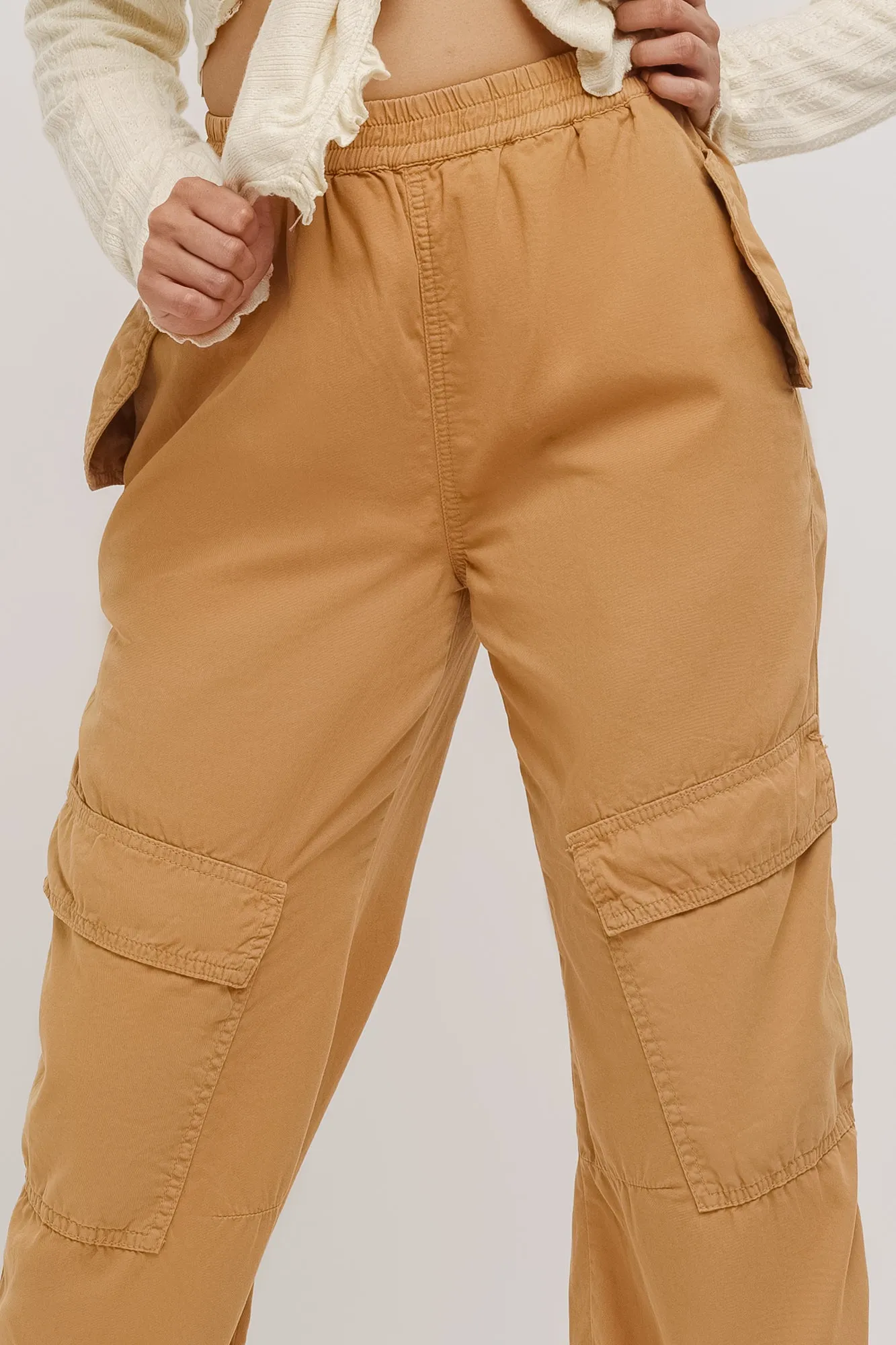 Sand Tapered Cargo Pants