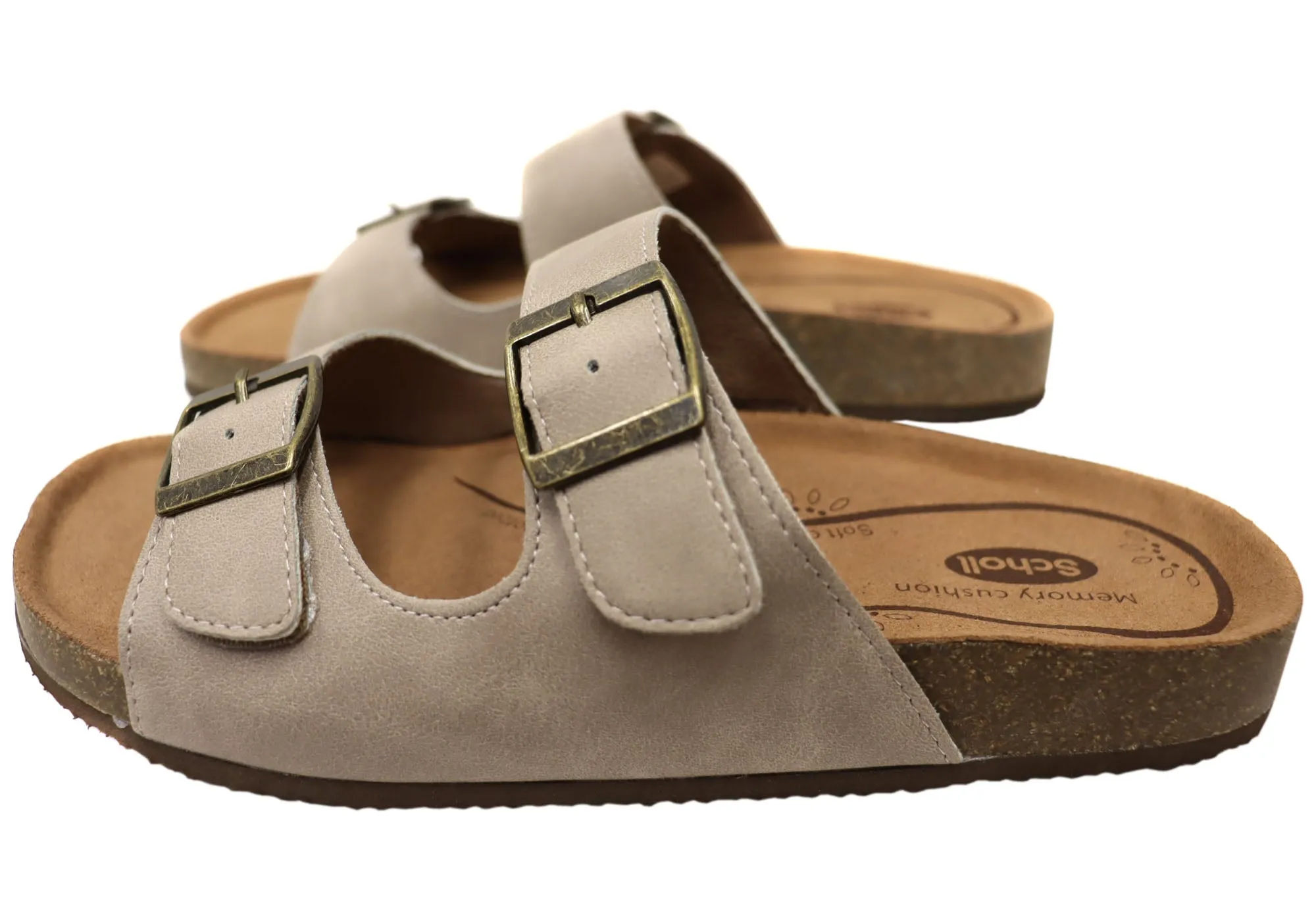 Scholl Orthaheel Beth Womens Comfortable Slides Sandals