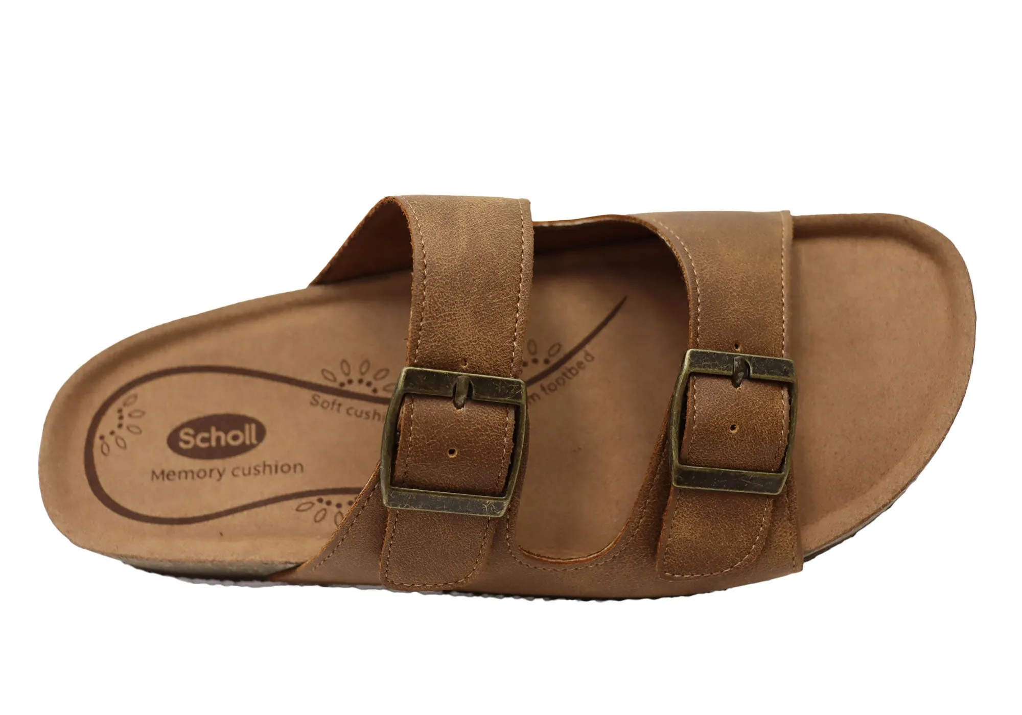 Scholl Orthaheel Beth Womens Comfortable Slides Sandals