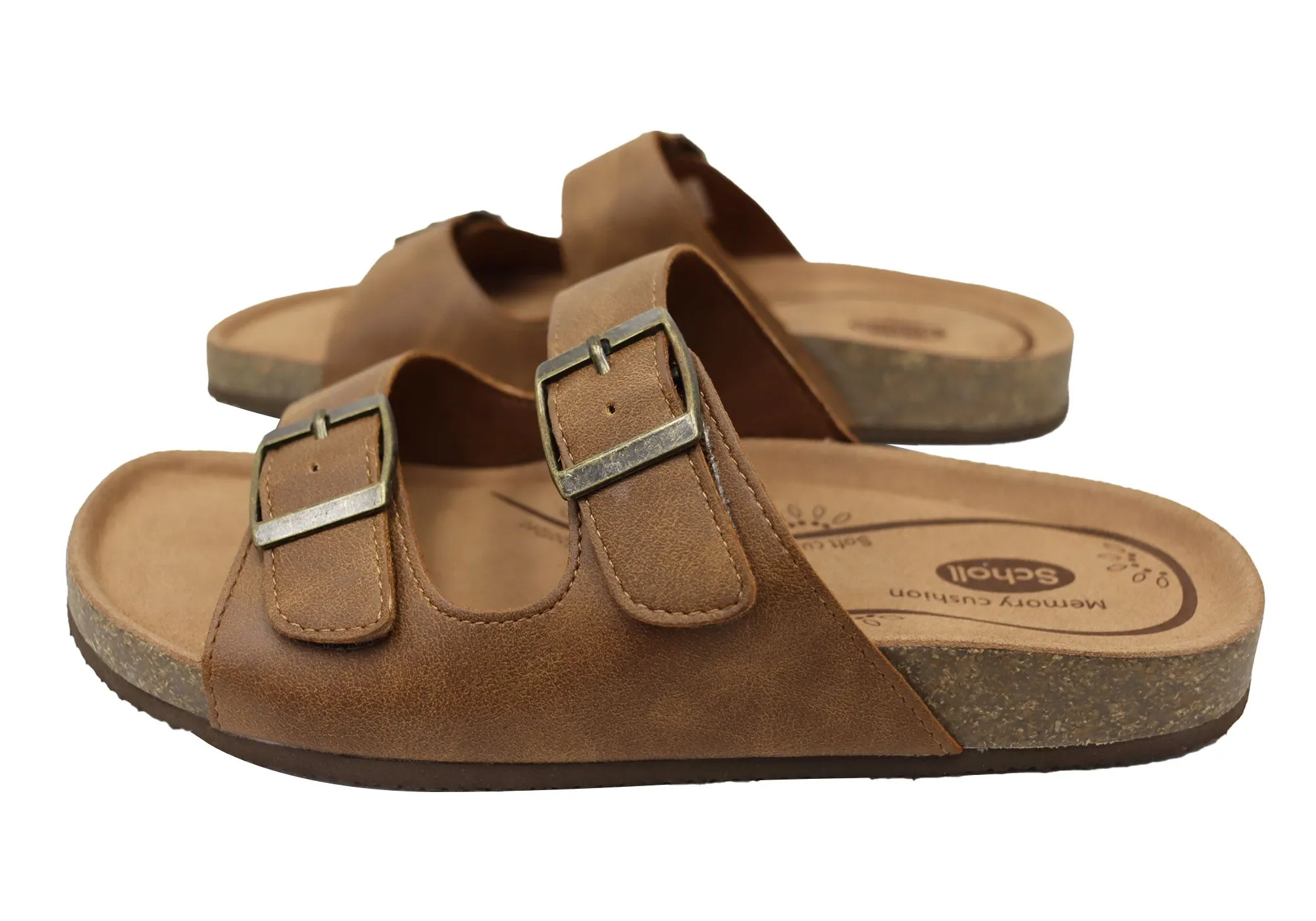 Scholl Orthaheel Beth Womens Comfortable Slides Sandals