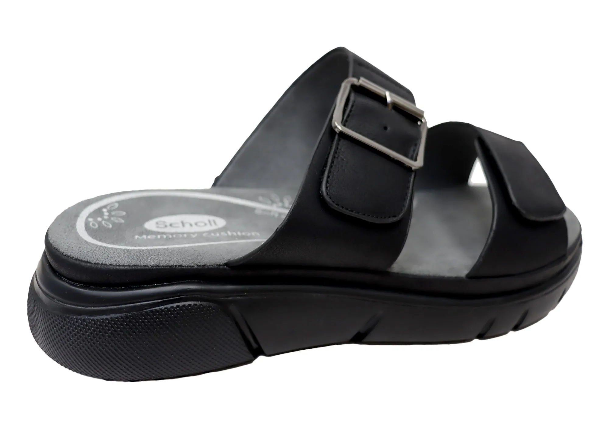 Scholl Orthaheel Rage Womens Comfortable Slides Sandals