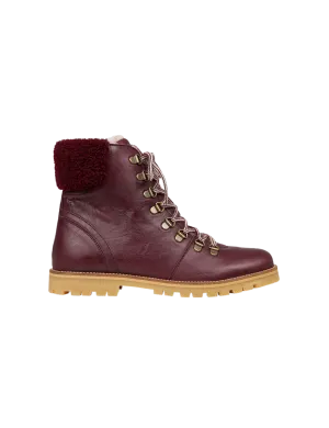 Shearling Winter Boot Women - Plum