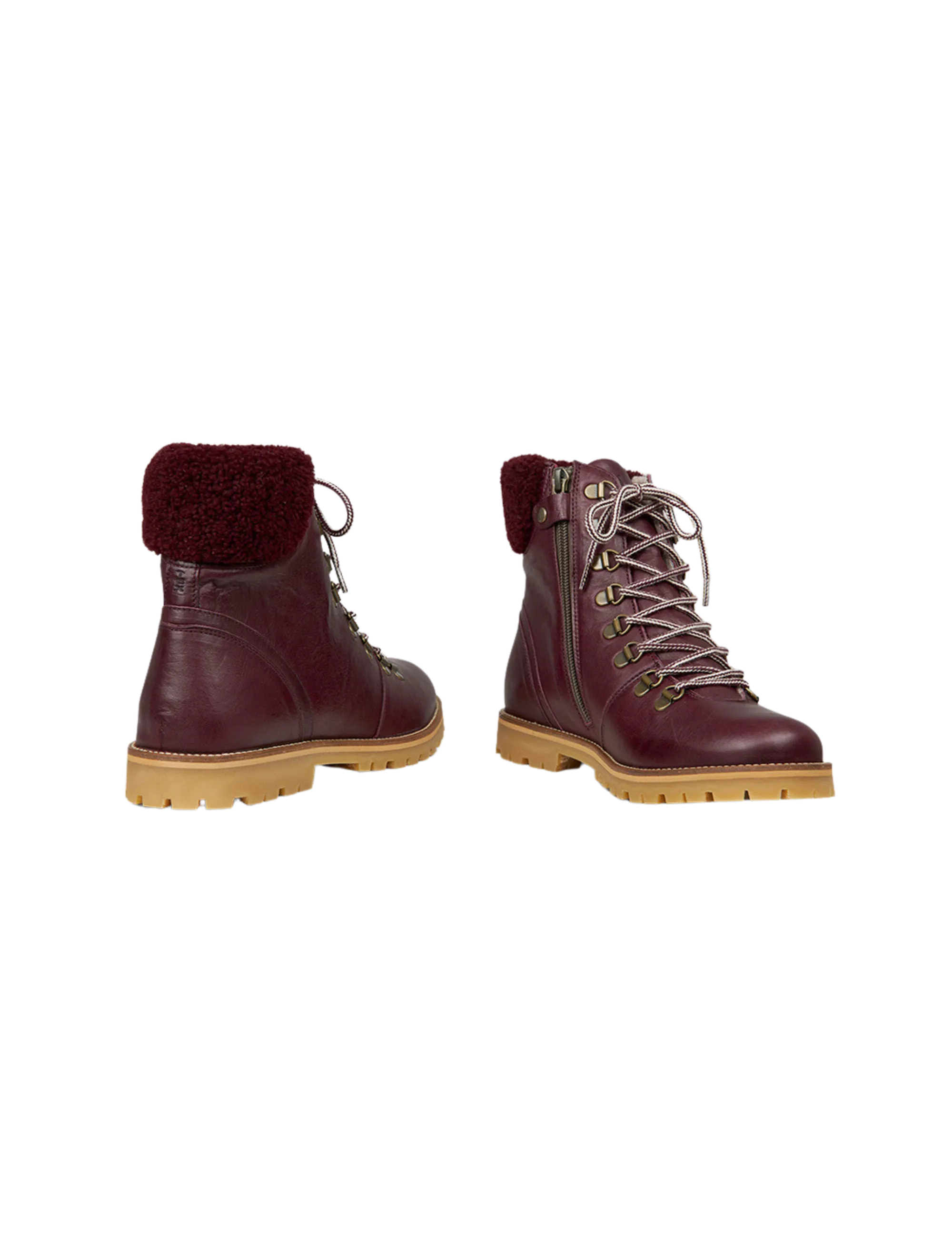 Shearling Winter Boot Women - Plum