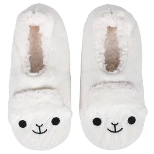 Sheep Ivory Women's Animal Cozy Plush Lined Non Slip Fuzzy Slipper - Medium