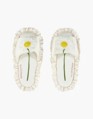 Silk Daisy Slippers