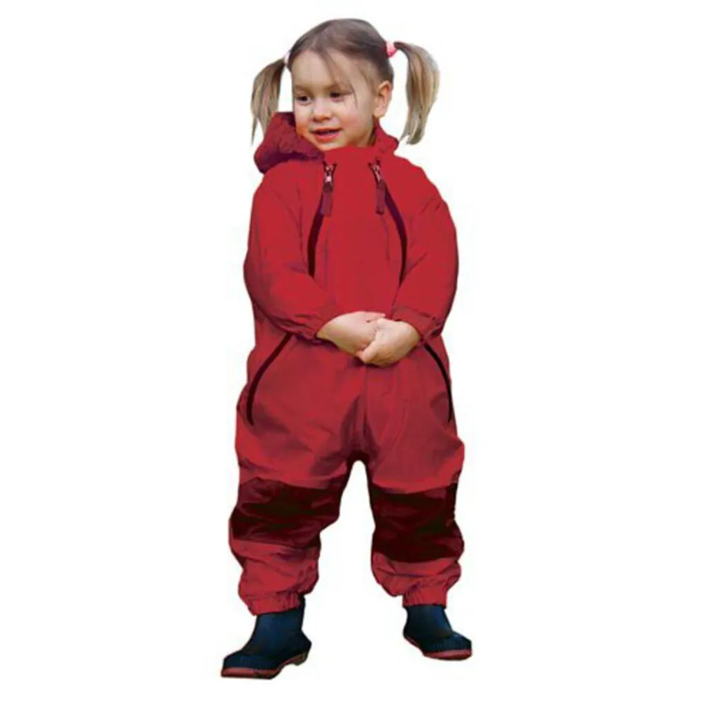 Size 2: Muddy Buddy Tuffo Rain Suit NEW - Red