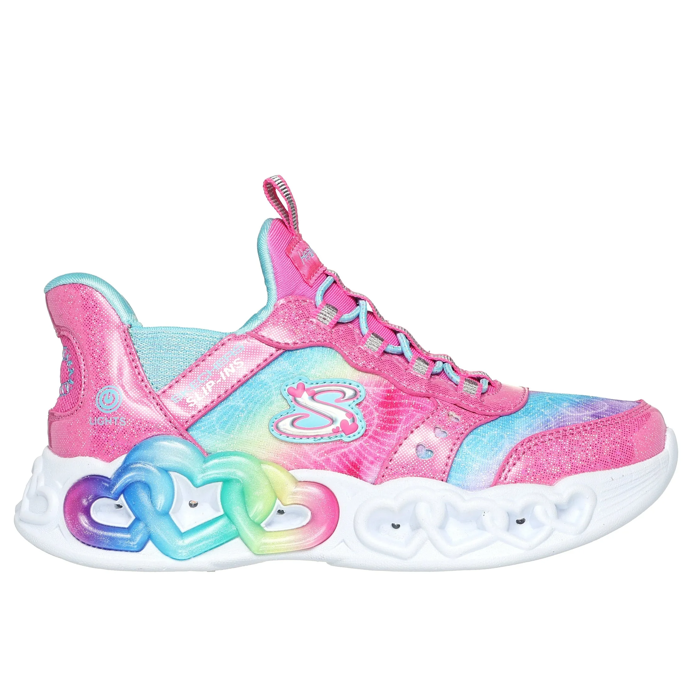 Skechers 303755L INFINITE HEART LIGHTS ETERNAL SHIMMER Pink / Multi