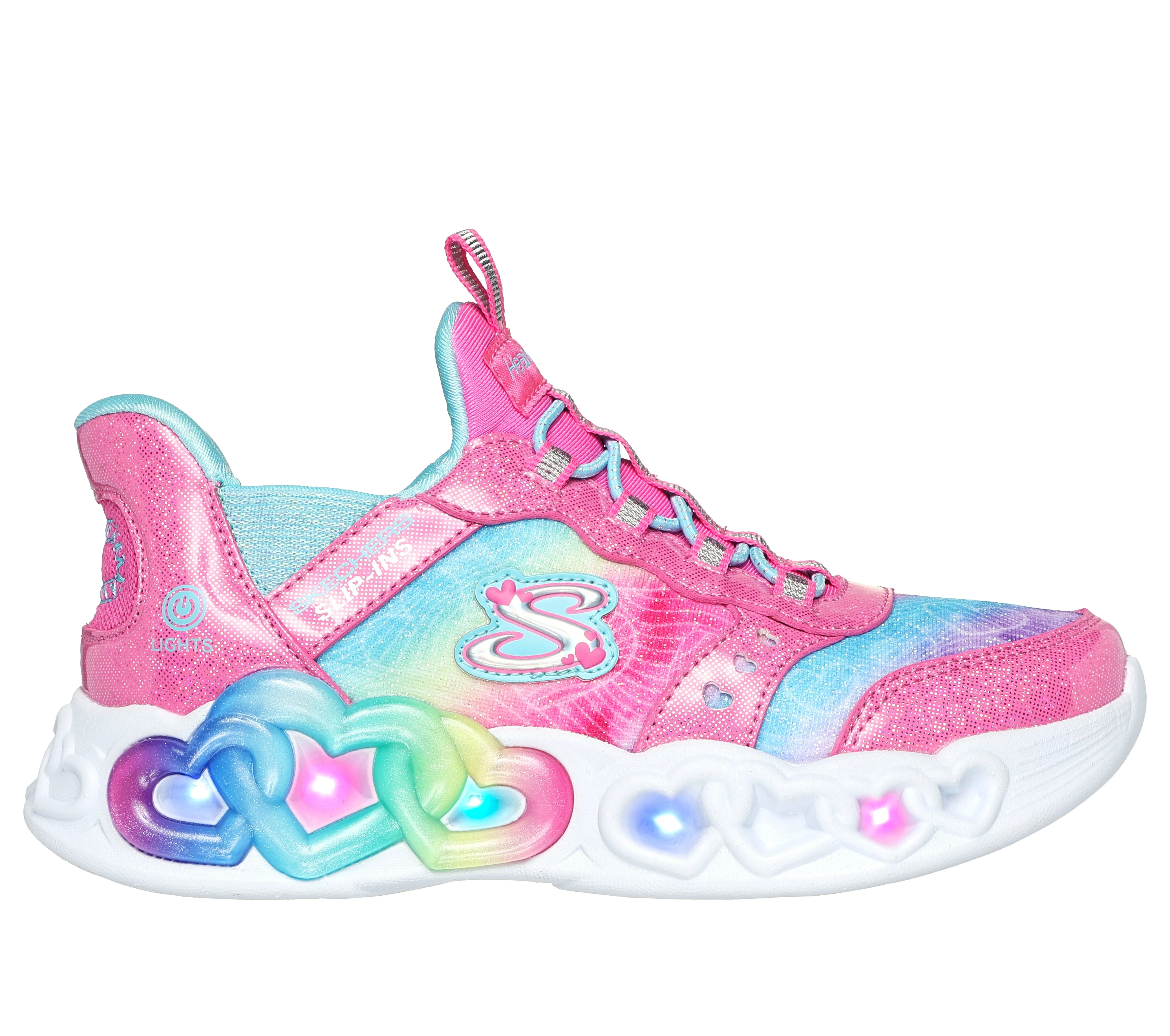 Skechers 303755L INFINITE HEART LIGHTS ETERNAL SHIMMER Pink / Multi