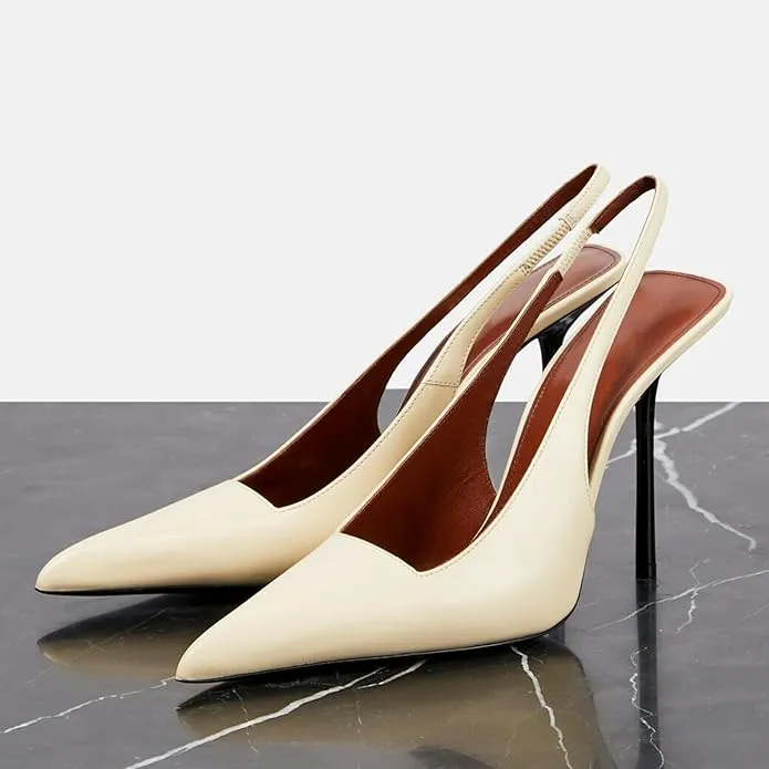 Slingback Stiletto Heels Pumps Shoes