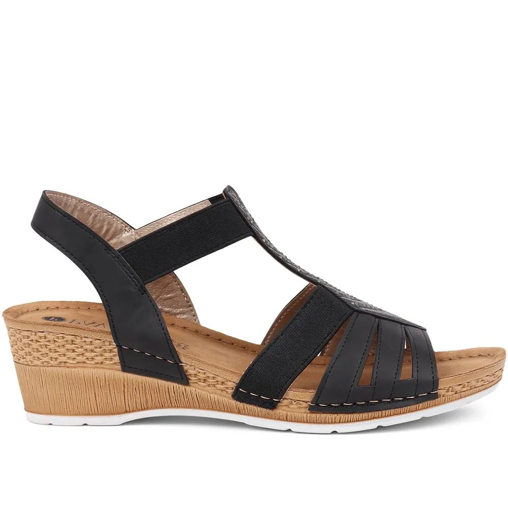 Slip-On Wedge Heel Sandals  - INB39009 / 325 253