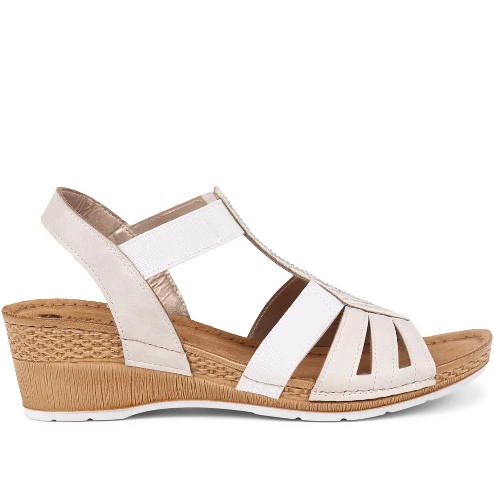 Slip-On Wedge Heel Sandals  - INB39009 / 325 253