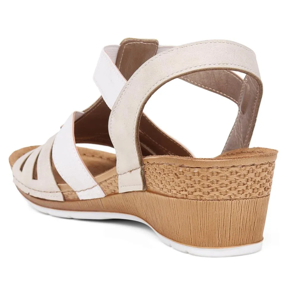 Slip-On Wedge Heel Sandals  - INB39009 / 325 253