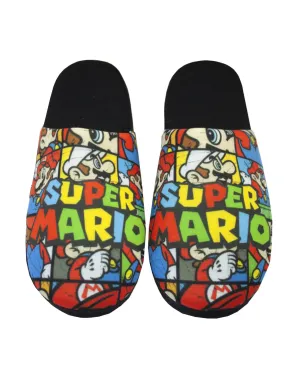 Super Mario Bros All Over Print Multi-coloured Men's Slip-on Slippers