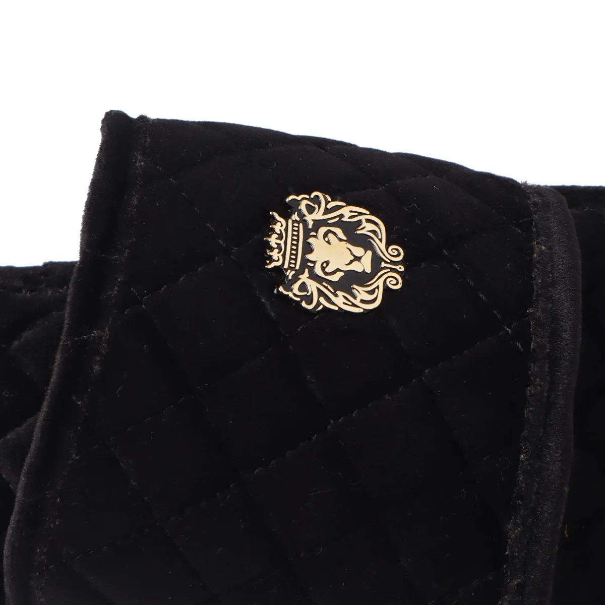 Super Soft Slide-in Slippers in Black Italian Velvet