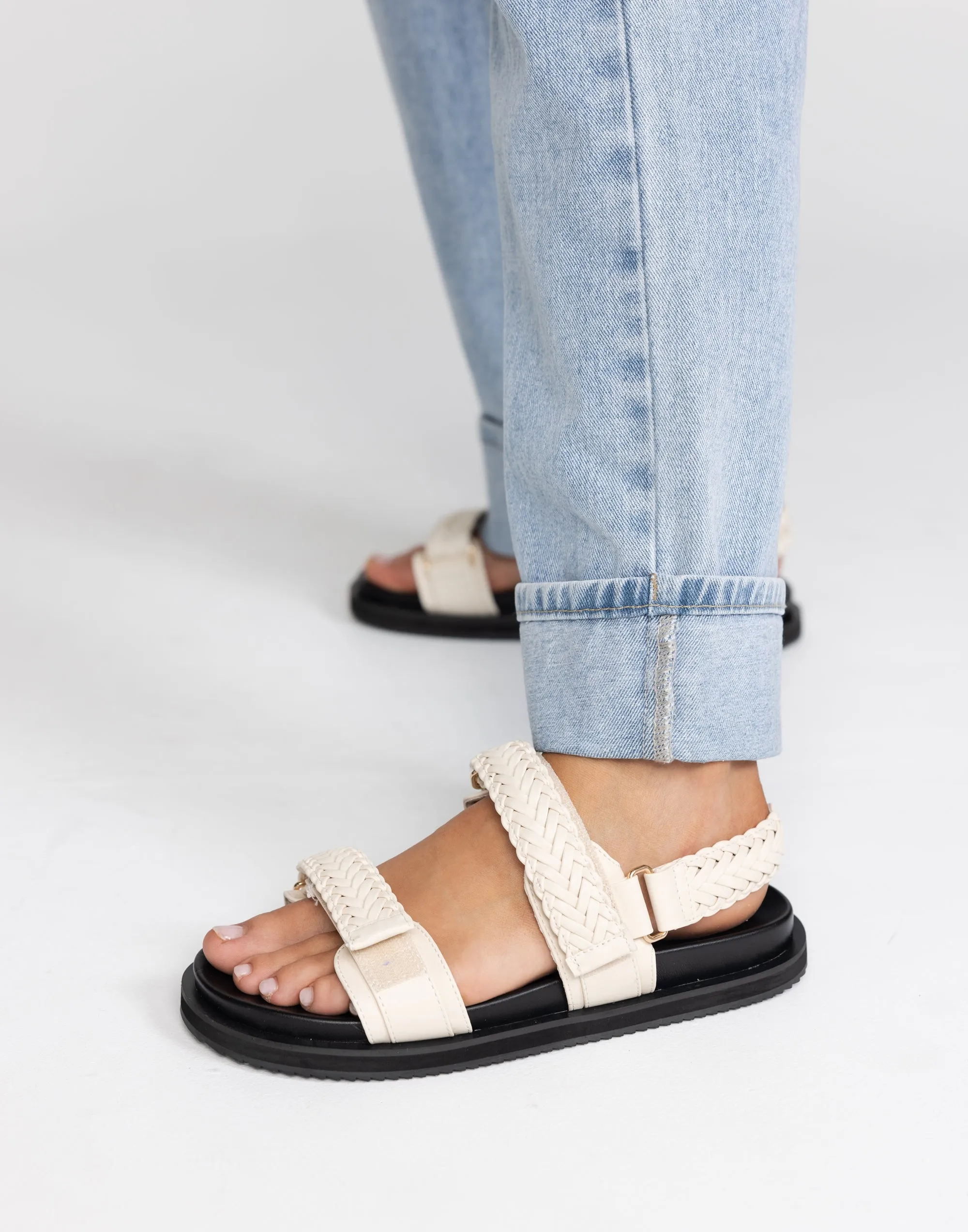 Taishi Sandals (Bone) - By Billini