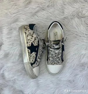 Vintage Havana Alive 5 Snake Print Sneakers