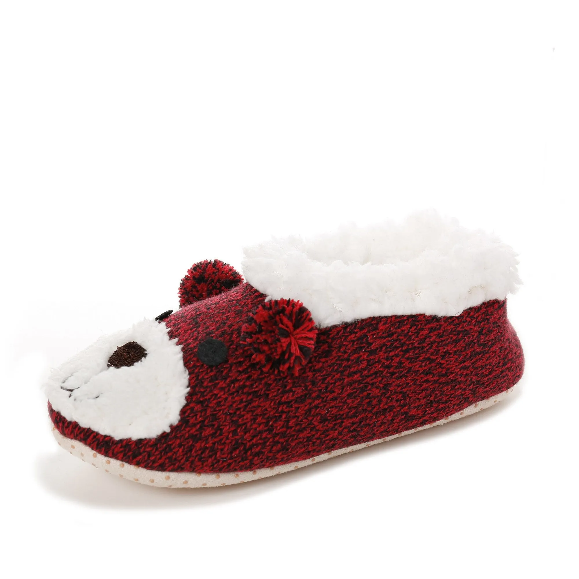 Women's Beary Cute Ballet Slipper with Shearling Lining