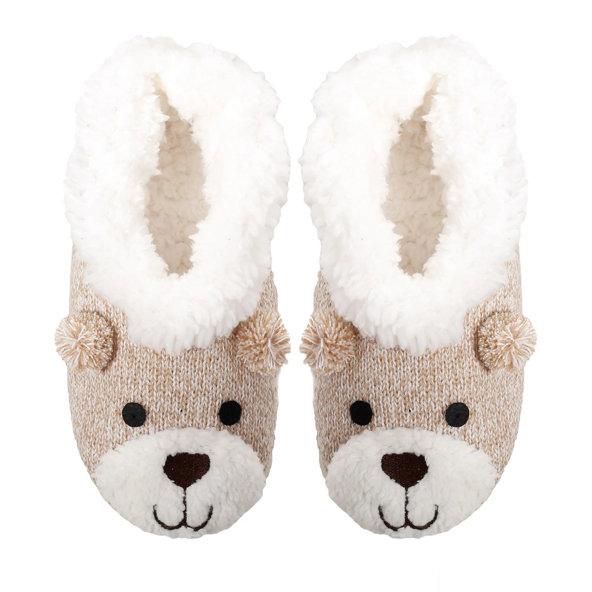 Women's Beary Cute Ballet Slipper with Shearling Lining