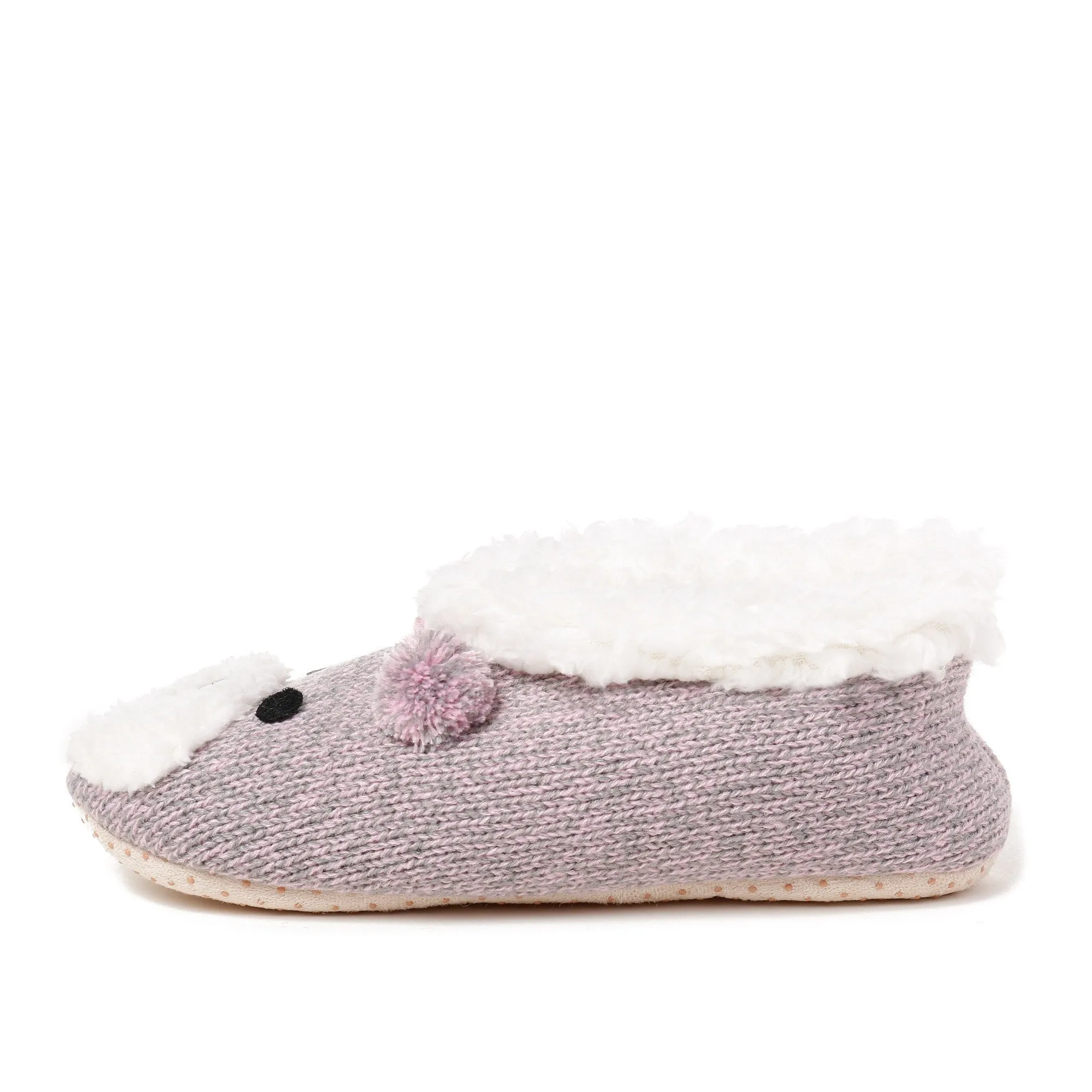 Women's Beary Cute Ballet Slipper with Shearling Lining