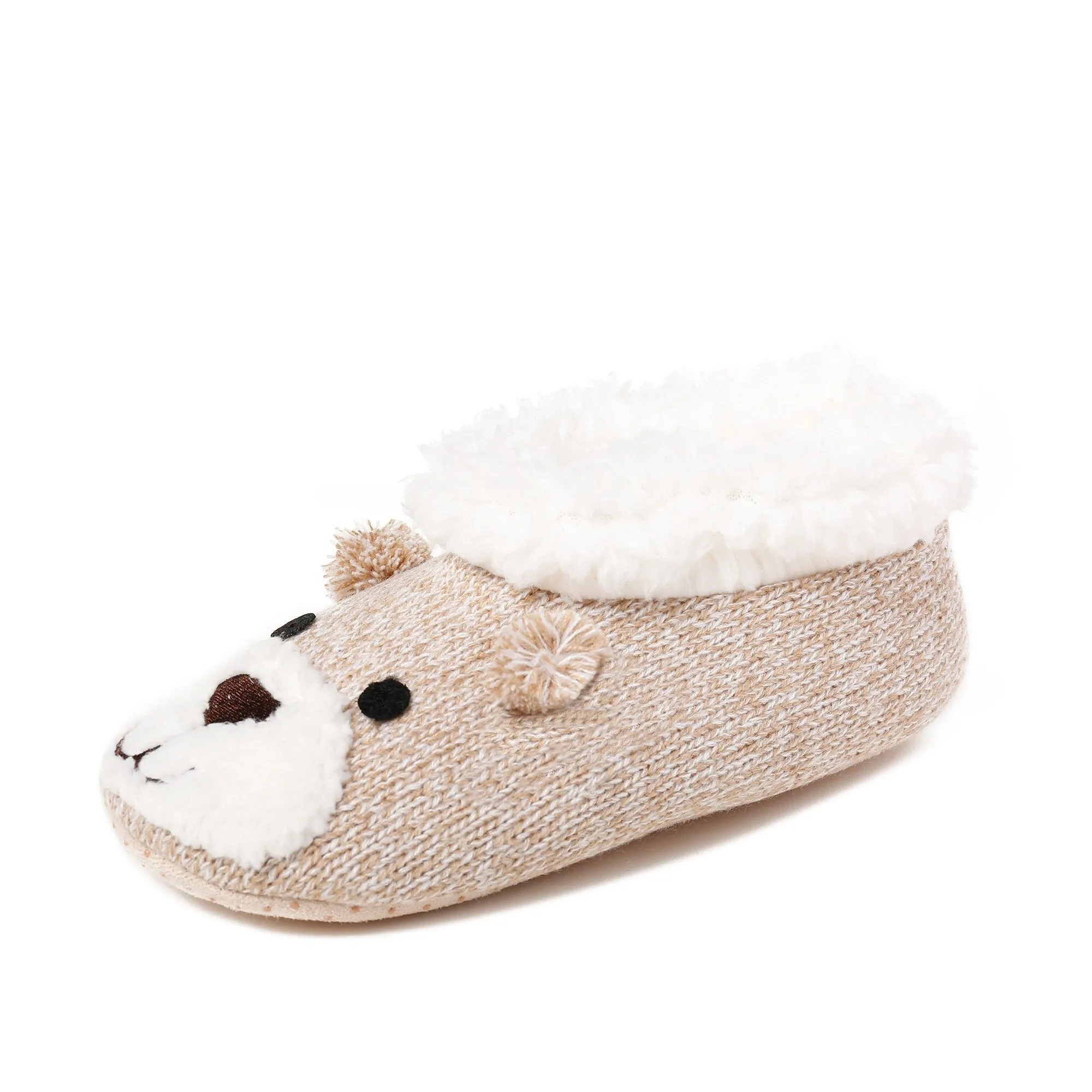 Women's Beary Cute Ballet Slipper with Shearling Lining